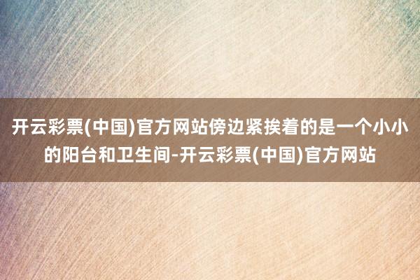 开云彩票(中国)官方网站傍边紧挨着的是一个小小的阳台和卫生间-开云彩票(中国)官方网站